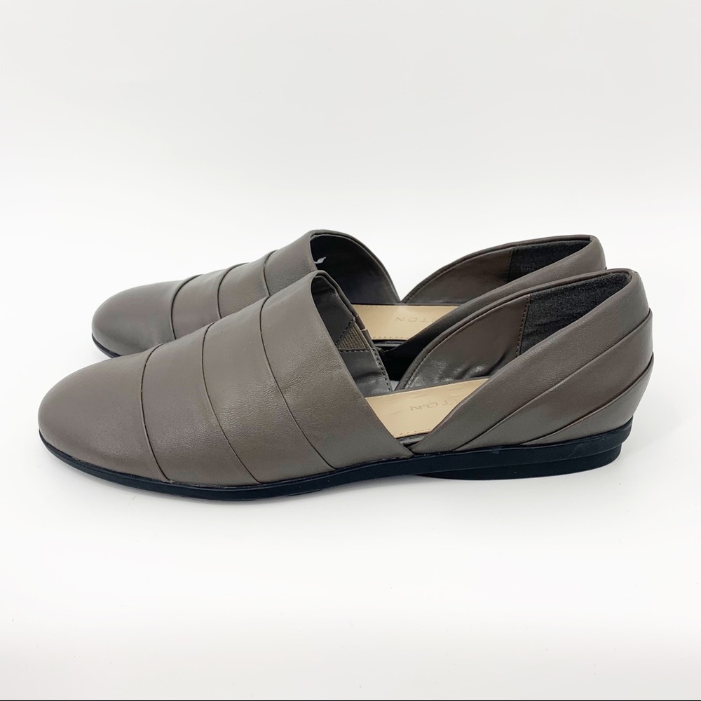 H by Halston Elisa Leather Flats